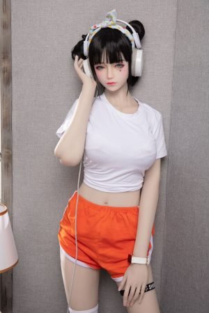 Saika - Boneca sexual com cabeça em TPE e silicone, estilo asiático realista