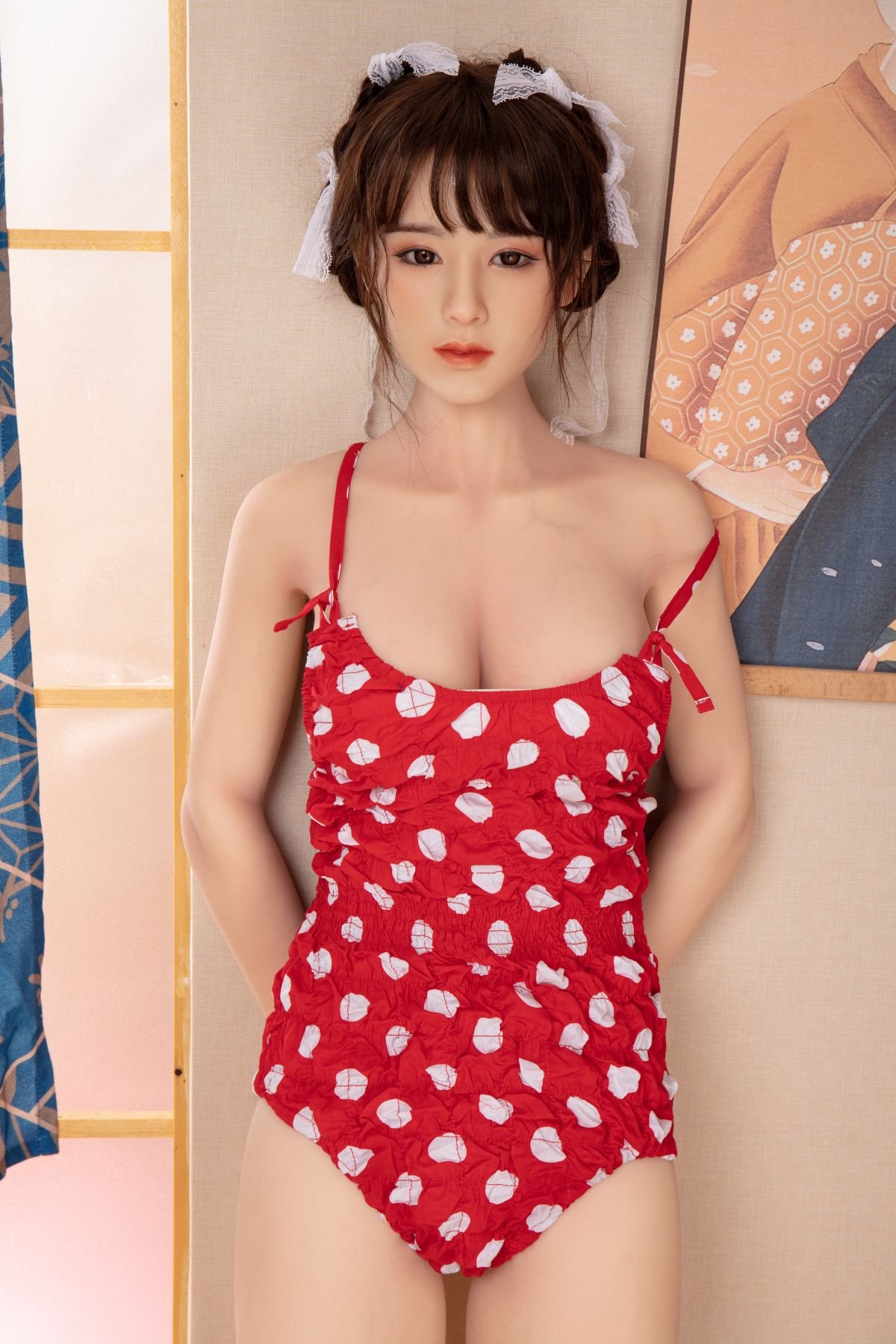 Sayaka - Boneca sexual de TPE com cabeça de silicone, de aparência realista e origem asiática, com 160 cm de altura