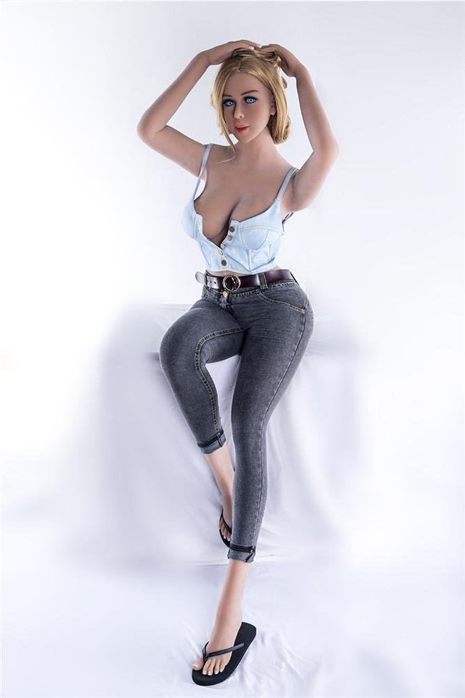 Rosinha - Boneca sexual milf com cabelo loiro e olhos azuis, 170 cm (5,5 pés) - Image 4