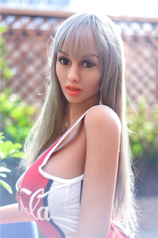 Andréia - Boneca sexual de 170 cm (5,5 pés) com cabelo cinza para homens, boneca sexual de seios grandes realista - Image 10