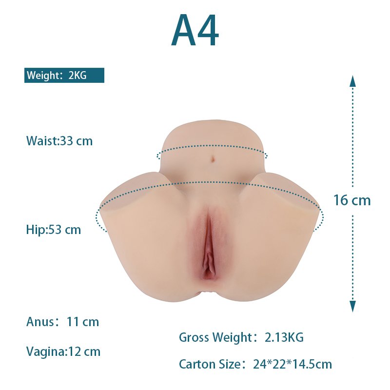 A4 TPE com cores de pele naturais e funcionalidades vaginais e anais - Image 18