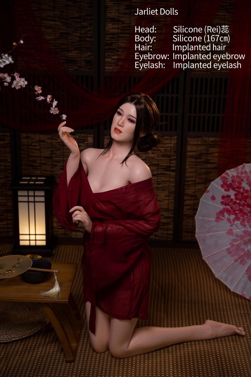 Rei - Boneca asiática japonesa elegante de silicone completo, 167 cm (5,5 pés) - Image 4