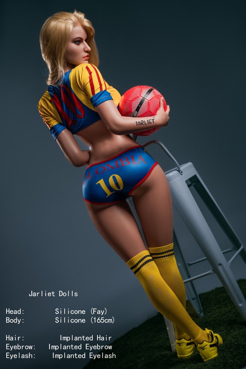 Fay - Boneca ocidental de silicone completo, loira de olhos azuis, 165 cm (5,4 pés) - Image 20