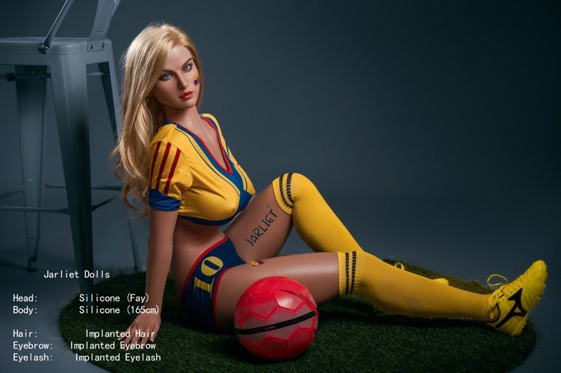 Fay - Boneca ocidental de silicone completo, loira de olhos azuis, 165 cm (5,4 pés) - Image 24