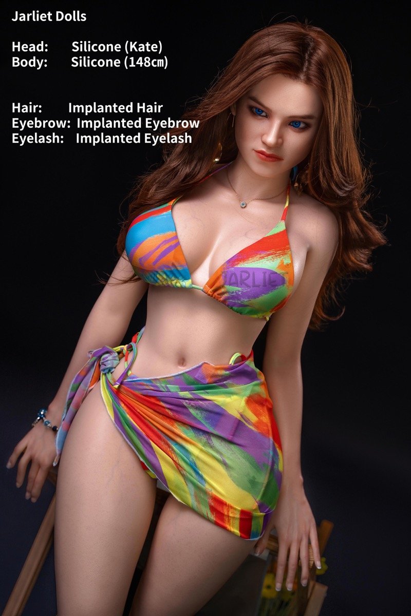 Kate - Boneca sexual europeia caucasiana ultrarealista de silicone completo, 148 cm - Image 23