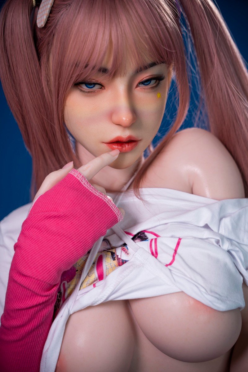 Misaki - Boneca adulta ultrarealista de silicone puro de 163 cm, com cabelo rosa - Image 13