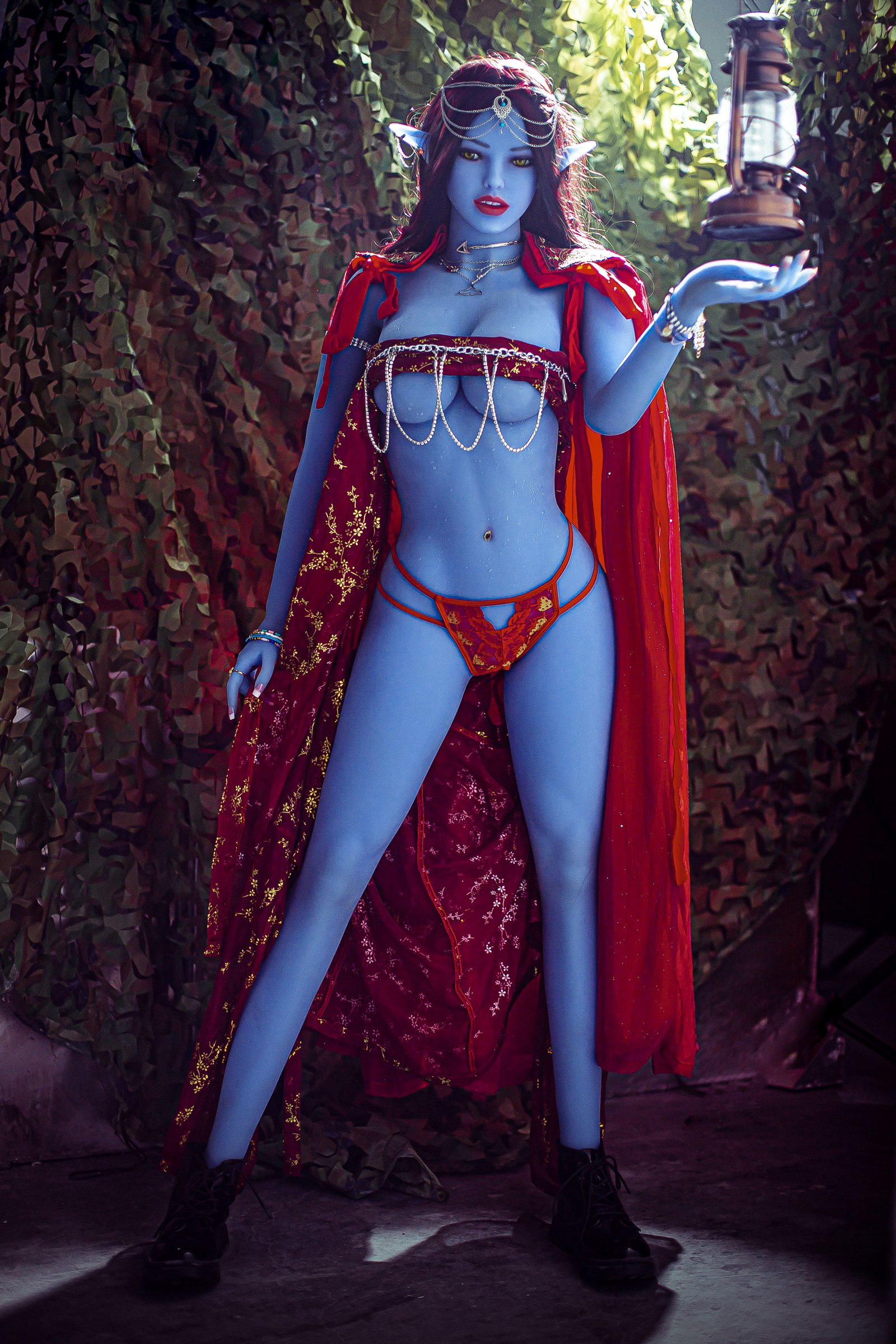 Abreu - Boneca AiBei de 158 cm, ultrarealista da raça elfa com pele azul - Image 2