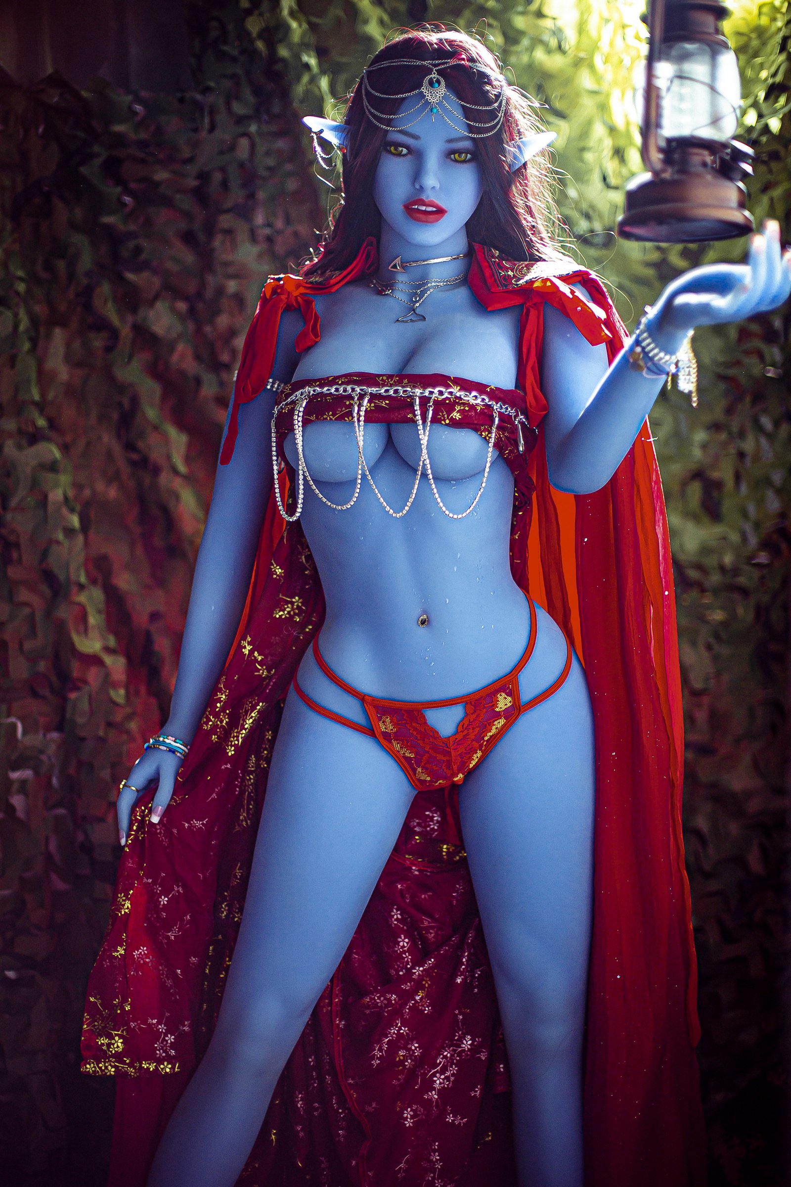 Abreu - Boneca AiBei de 158 cm, ultrarealista da raça elfa com pele azul - Image 4