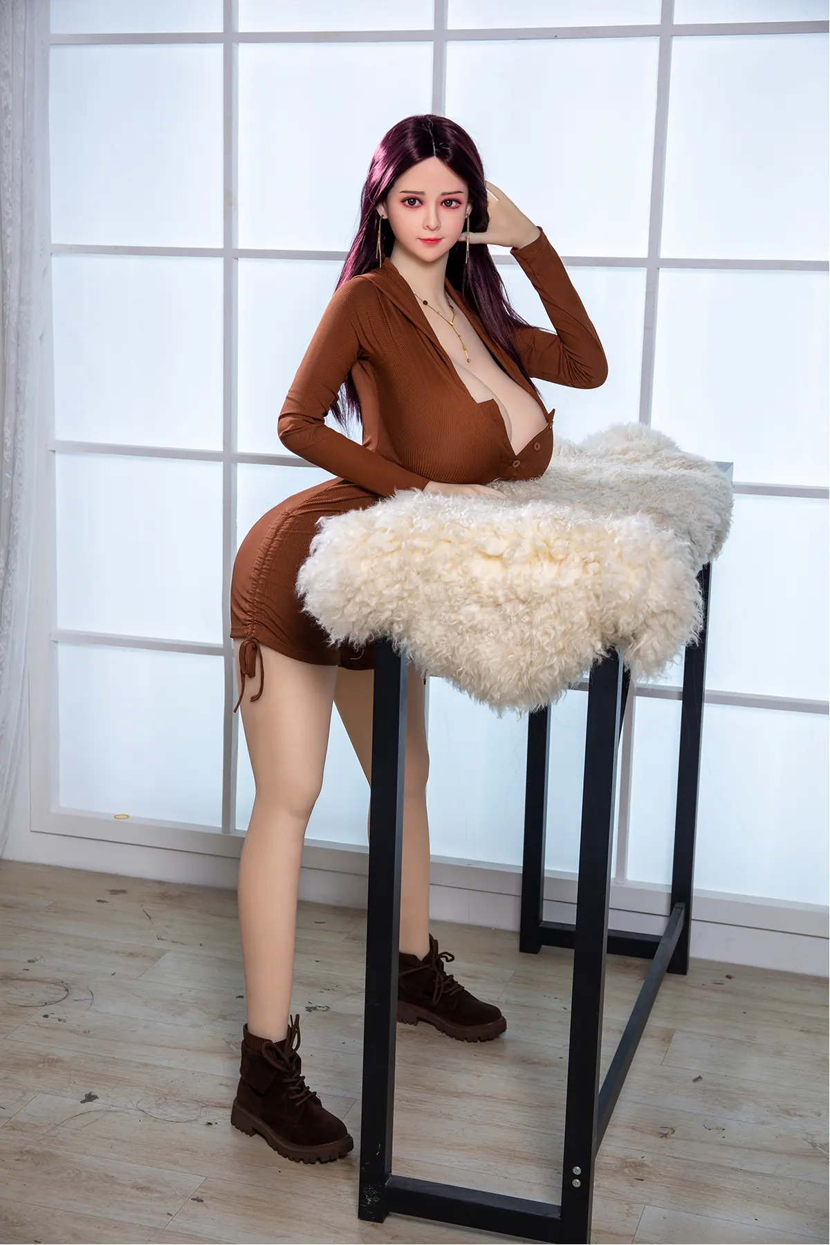 Lídia Valença – Boneca personalizada de 170 cm em TPE, cabeça 27 1