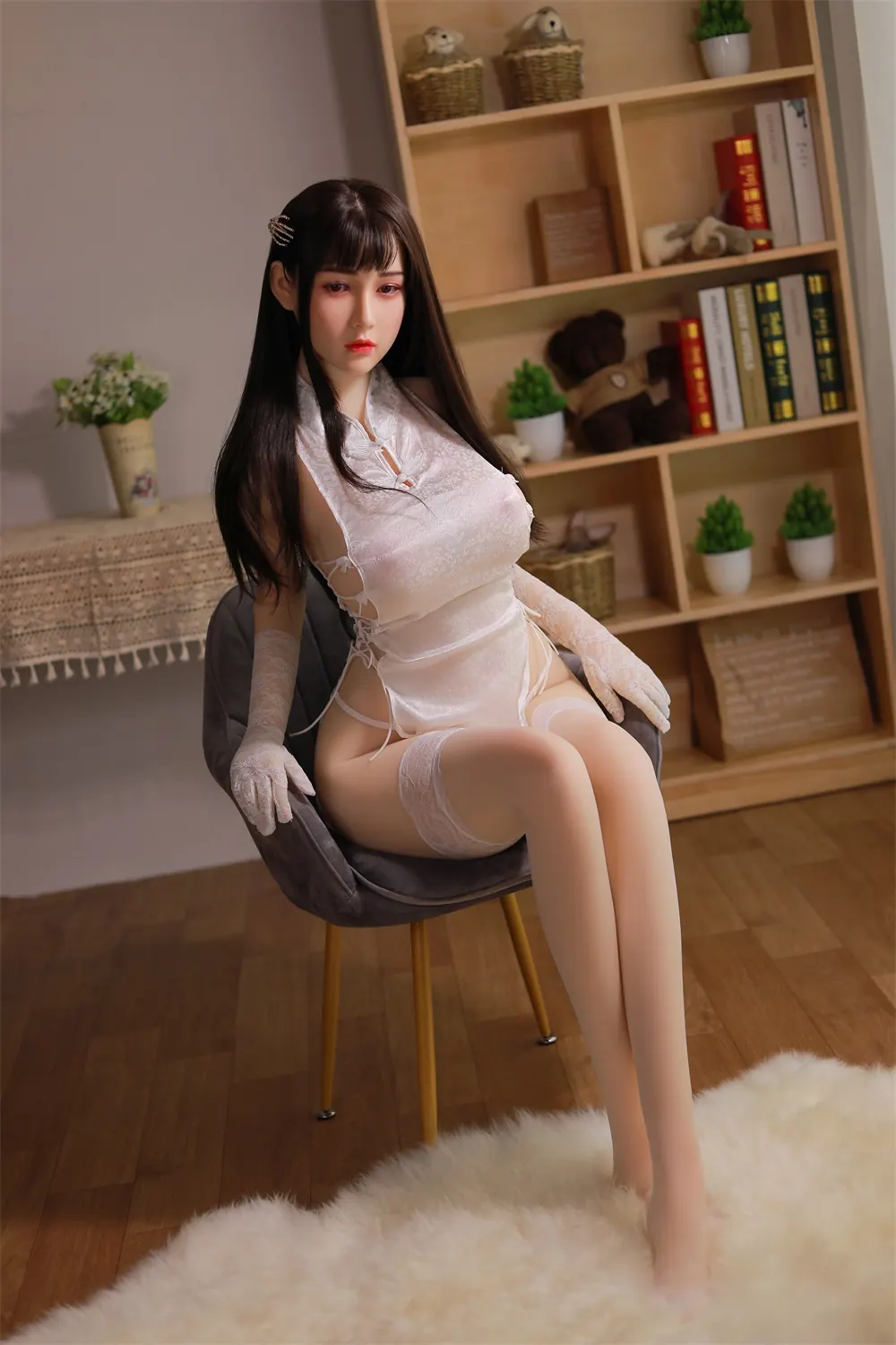 Aldaíra Nogueiral – Boneca personalizada de 170 cm em silicone integral, cabeça 025 1