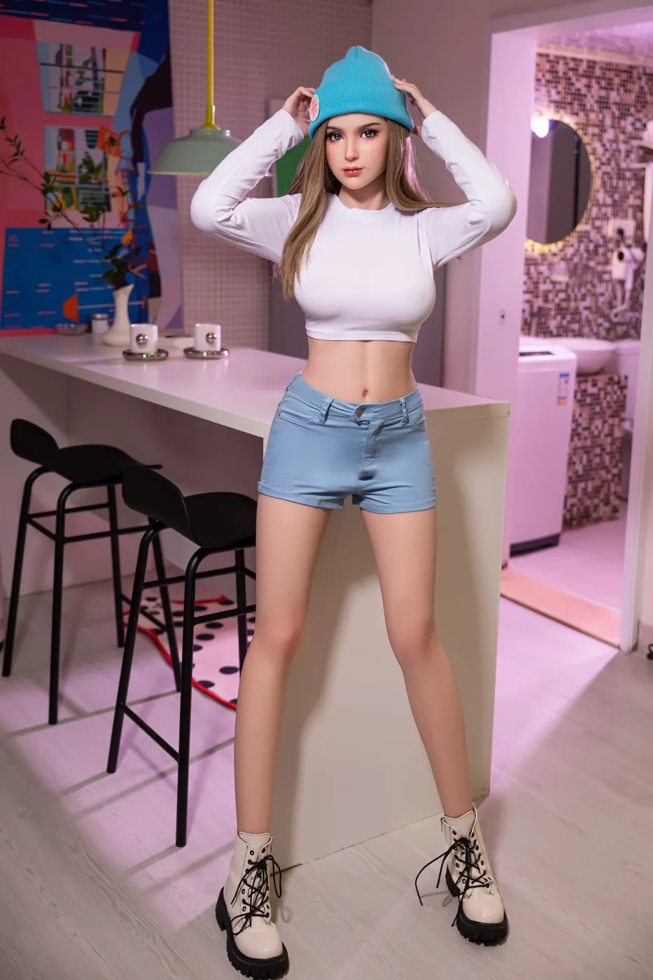 Hermenegilda Zambujo – Boneca personalizada de 168 cm em silicone integral, peito médio, cabeça 114 1
