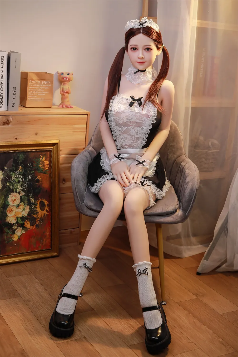 Anunciação Junqueira – Boneca personalizada de 148 cm em silicone integral, cabeça 027 2