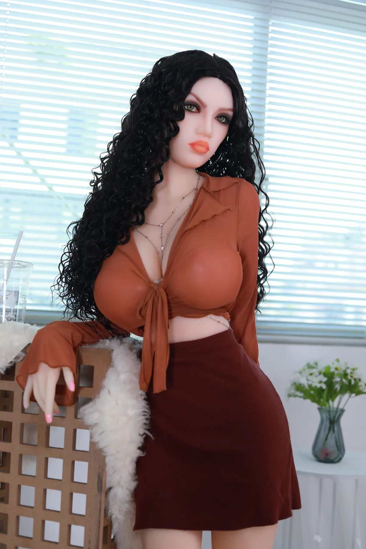 Anunciação Nogueiral – Boneca personalizada de 158 cm em TPE, cabeça 272 2