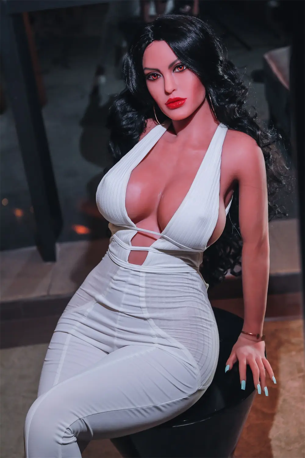 Marília – Cabeça de boneca TPE 204, bronzeado claro – Stock UE 2