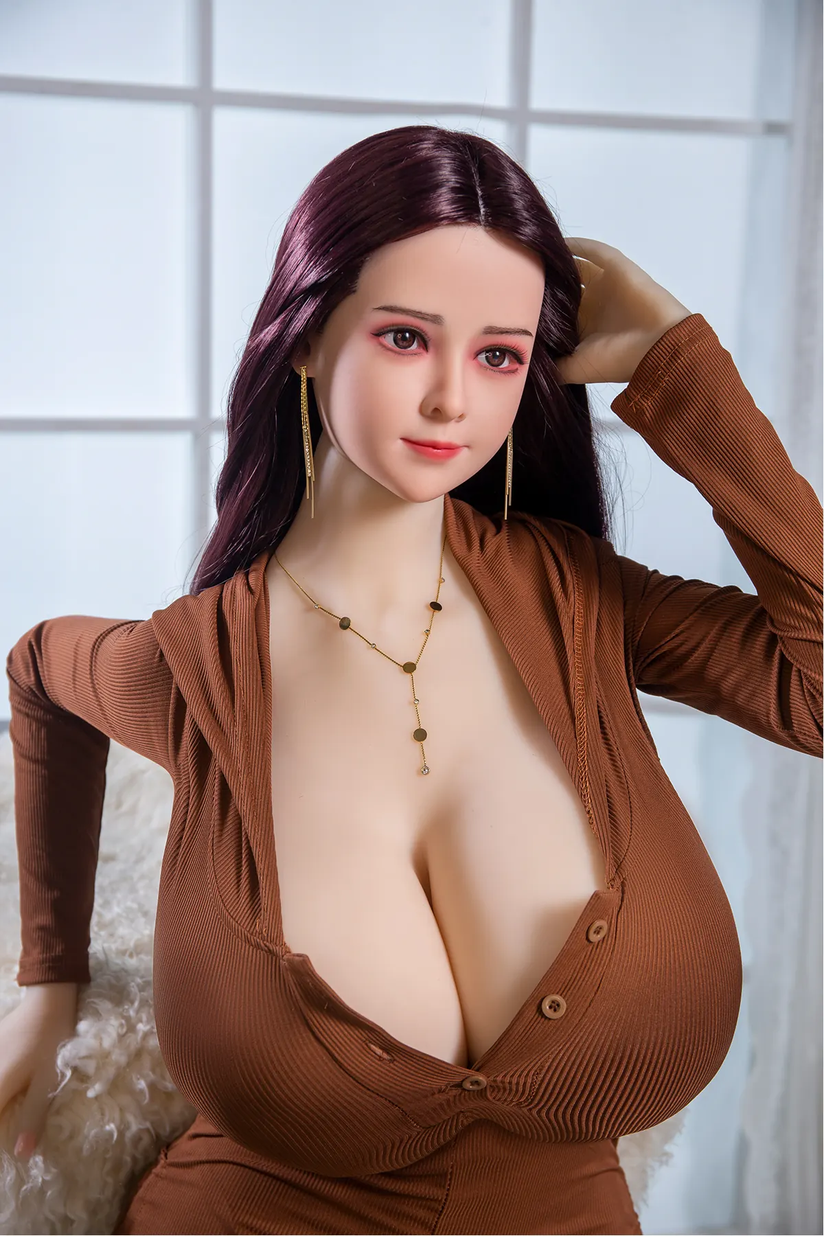 Lídia Valença – Boneca personalizada de 170 cm em TPE, cabeça 27 3