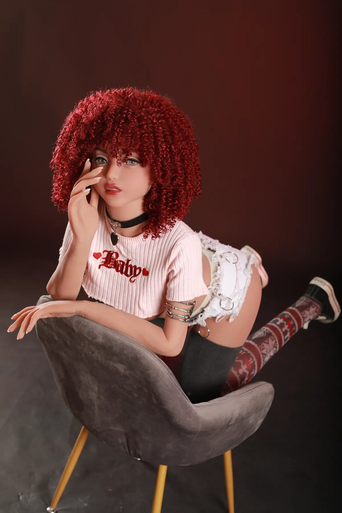 Palmira Alpendre – Boneca personalizada de 155 cm em TPE, cabeça 180 3