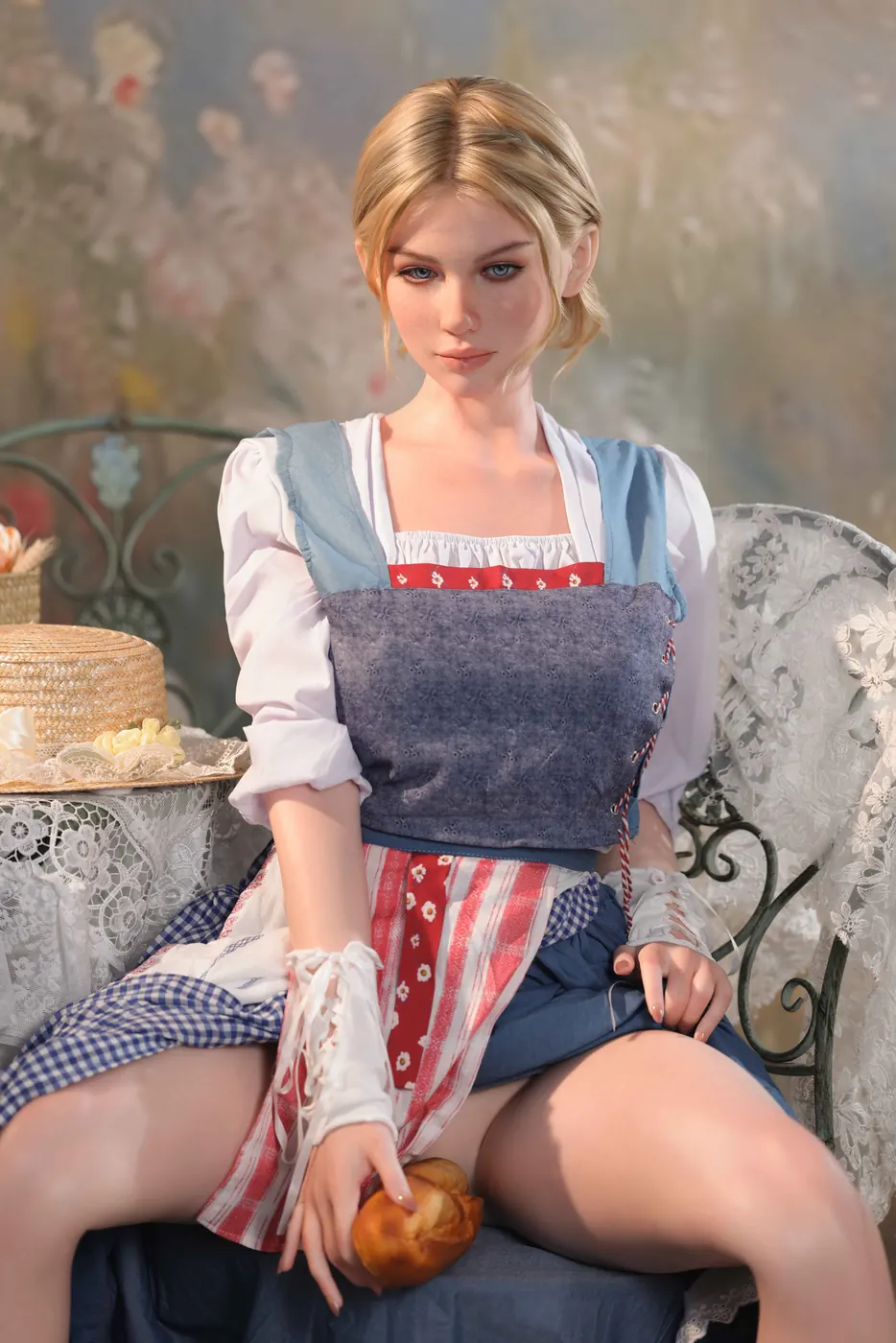 Petronila Ourique – Boneca personalizada de 165 cm em silicone integral, peito médio, cabeça 259 3