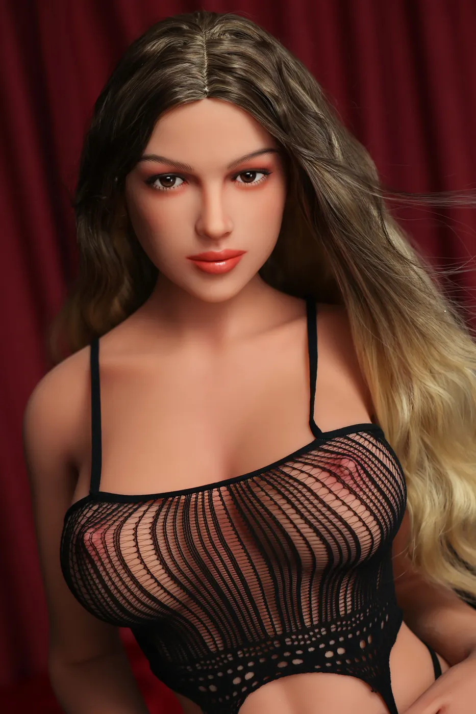 Firmina Dourado – Boneca personalizada de 169 cm em TPE, peito grande, cabeça 152 3