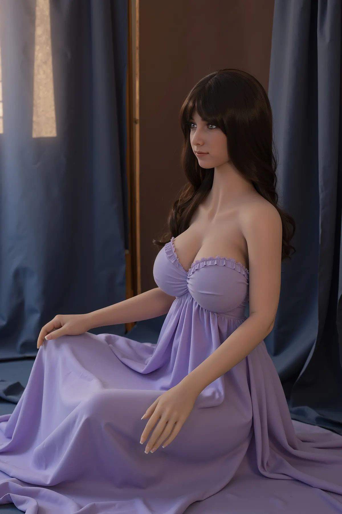 Natércia Valença – Boneca AIBEI TPE personalizada de 153 cm, rosto AB17 4