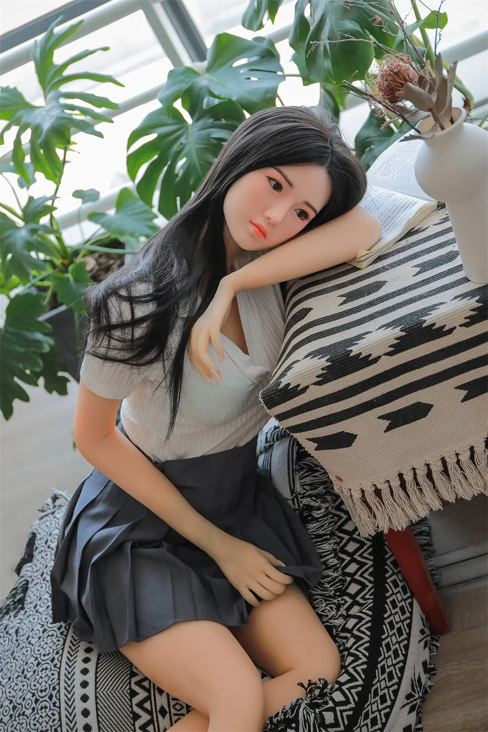 Adélia Monforte – Boneca personalizada de 170 cm em silicone integral, cabeça 013 5
