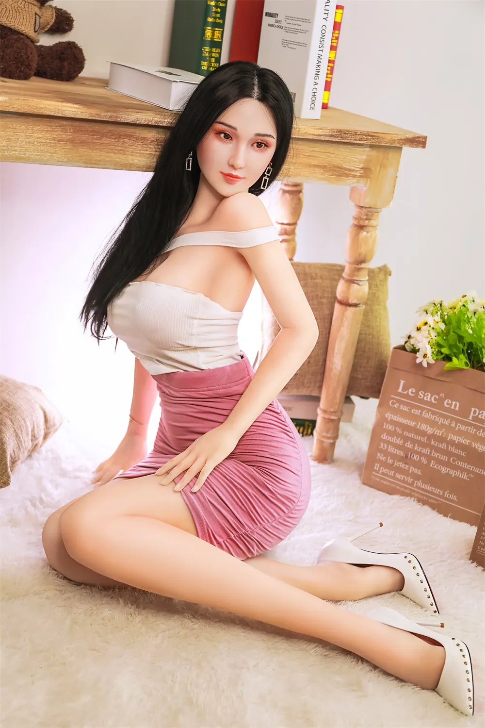 Albane Trancoso – Boneca personalizada de 170 cm em silicone integral, cabeça 014 5