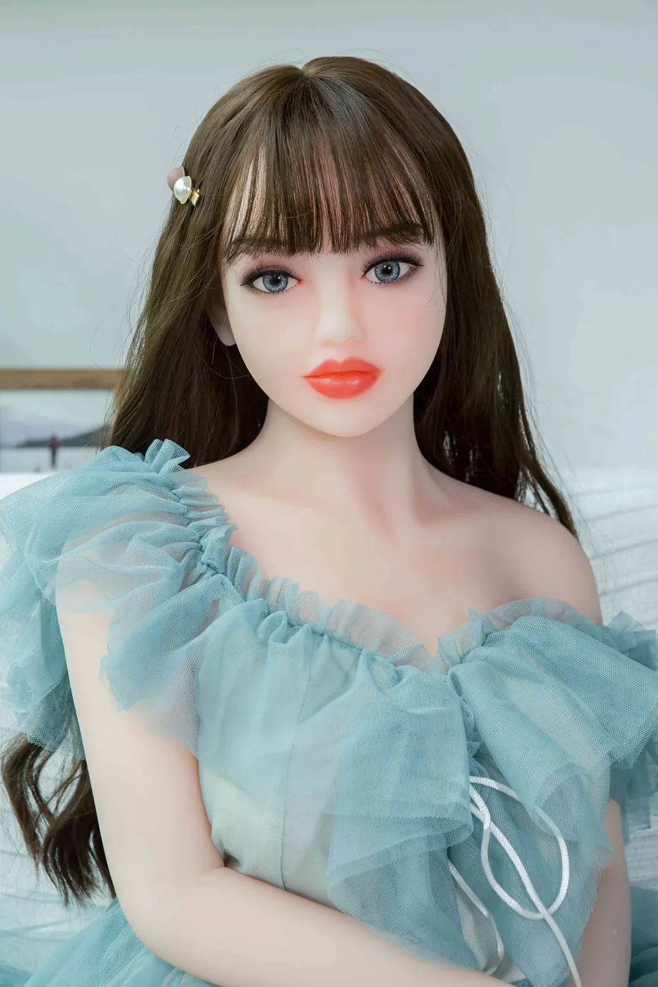 Virgínia Cerqueira – Boneca personalizada de 168 cm em TPE, peito médio, cabeça 37 5
