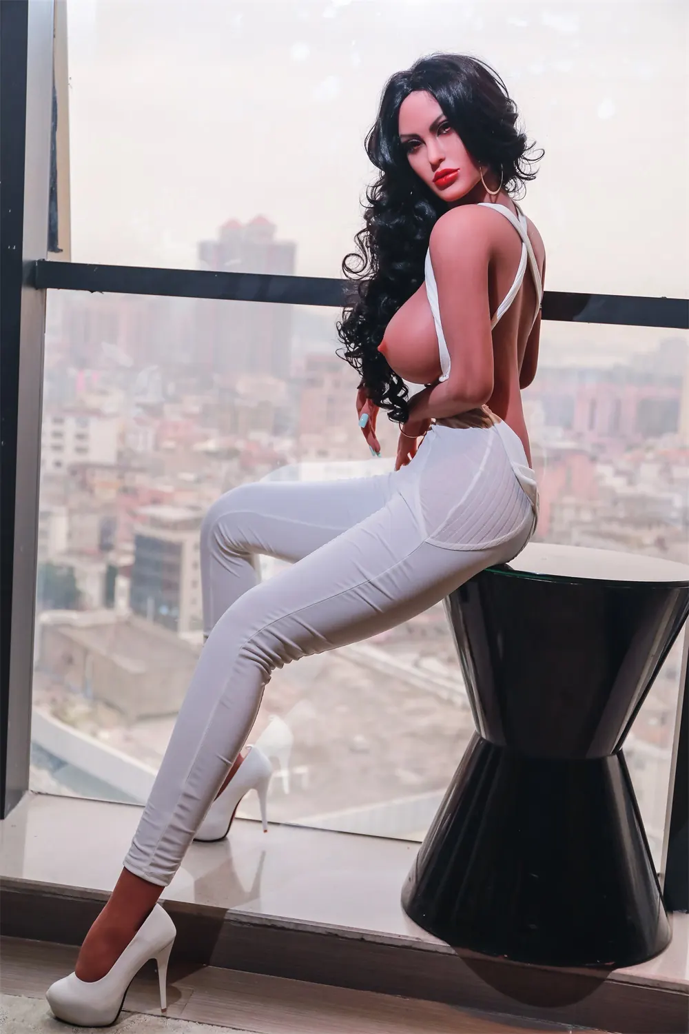 Efigénia Horta – Boneca personalizada de 170 cm em TPE, cabeça 204 6