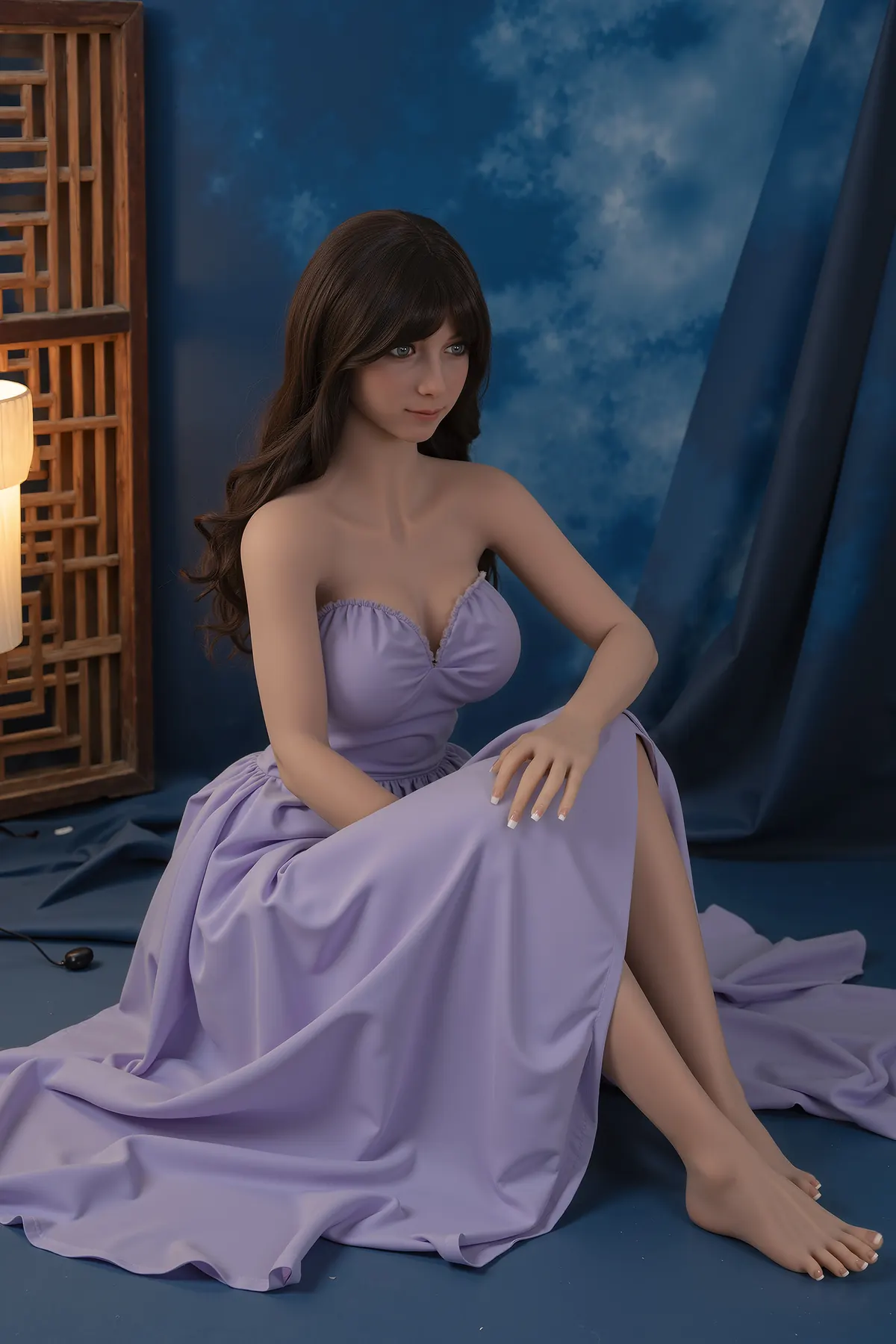 Natércia Valença – Boneca AIBEI TPE personalizada de 153 cm, rosto AB17 6