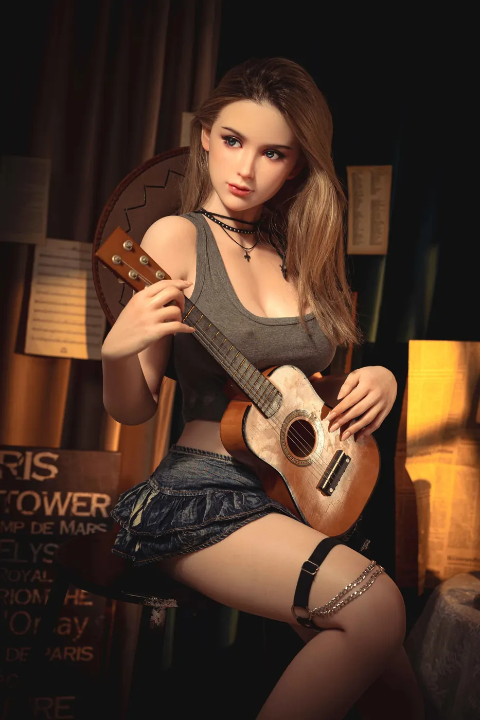 Jacinta Valença – Boneca personalizada de 168 cm em silicone integral, peito médio, cabeça 114 8