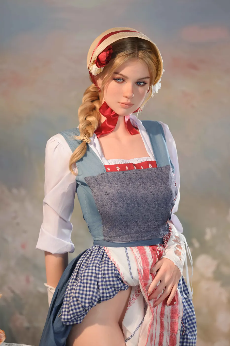 Petronila Ourique – Boneca personalizada de 165 cm em silicone integral, peito médio, cabeça 259 9