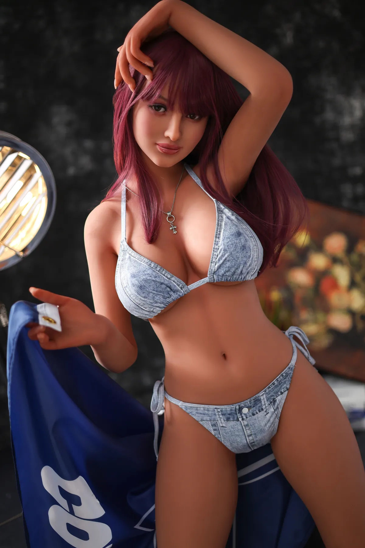 Zélia – Boneca TPE de pé 149 cm, rosto AL159 – Stock UE 10