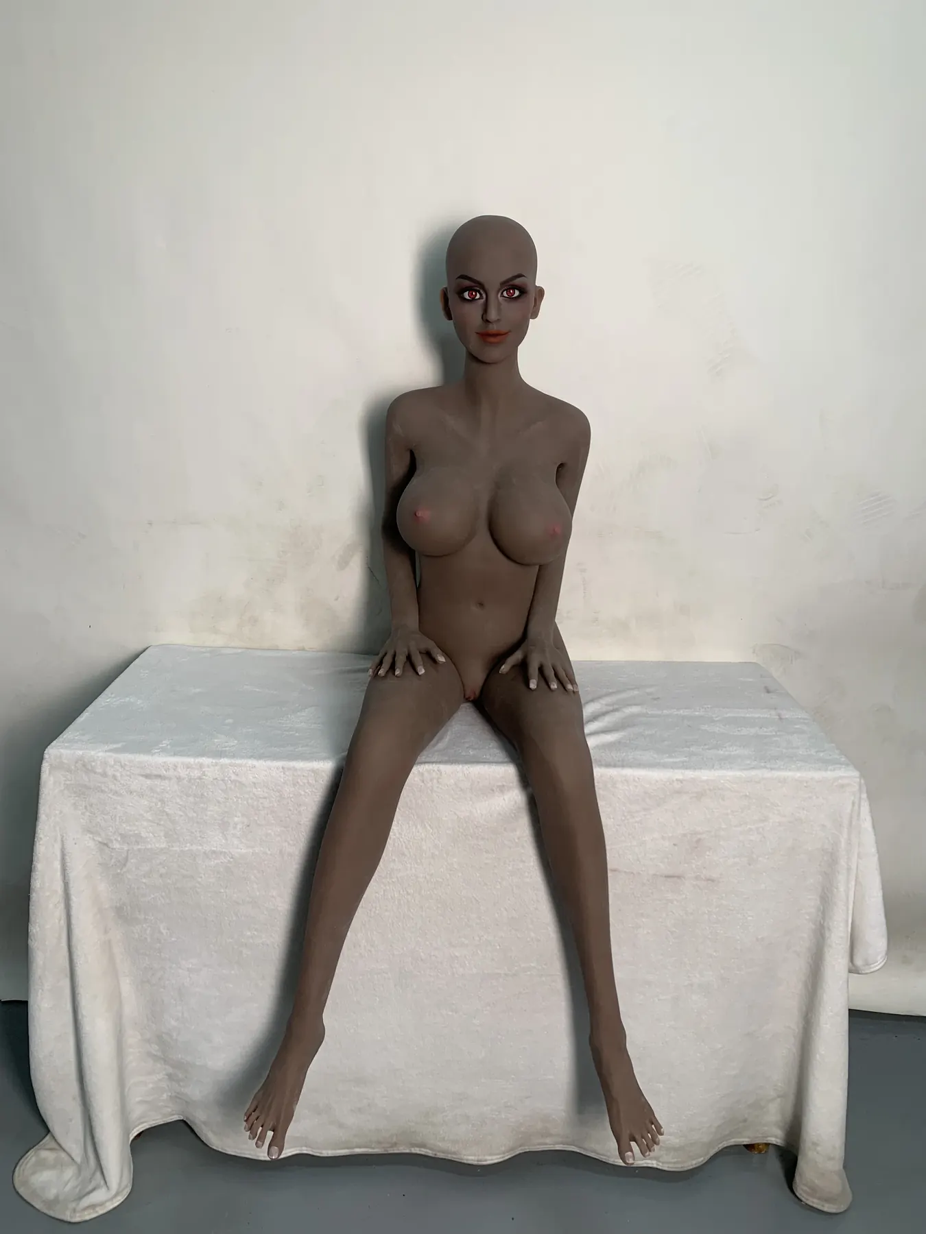 Efigénia Queirós – Boneca personalizada de 163 cm em TPE, tom preto, cabeça 218 factory reference 2