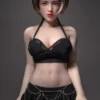 Si60cm L Georgia Cinnamon silicone doll view 1