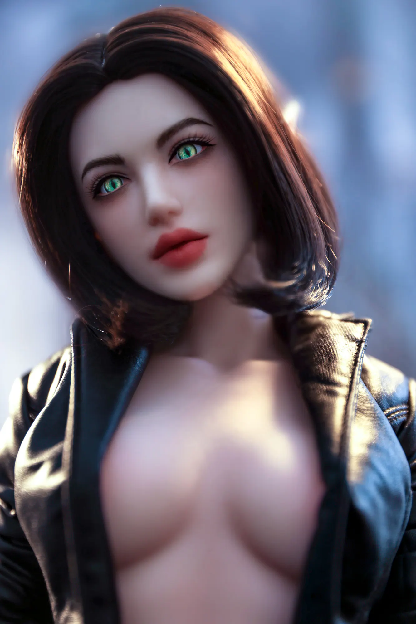 Si60cm M Arwen Cinnamon silicone doll view 1
