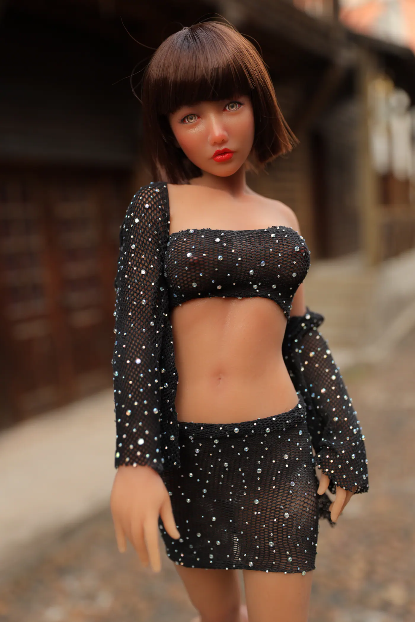 Si60cm M Reka Suntan silicone doll view 1