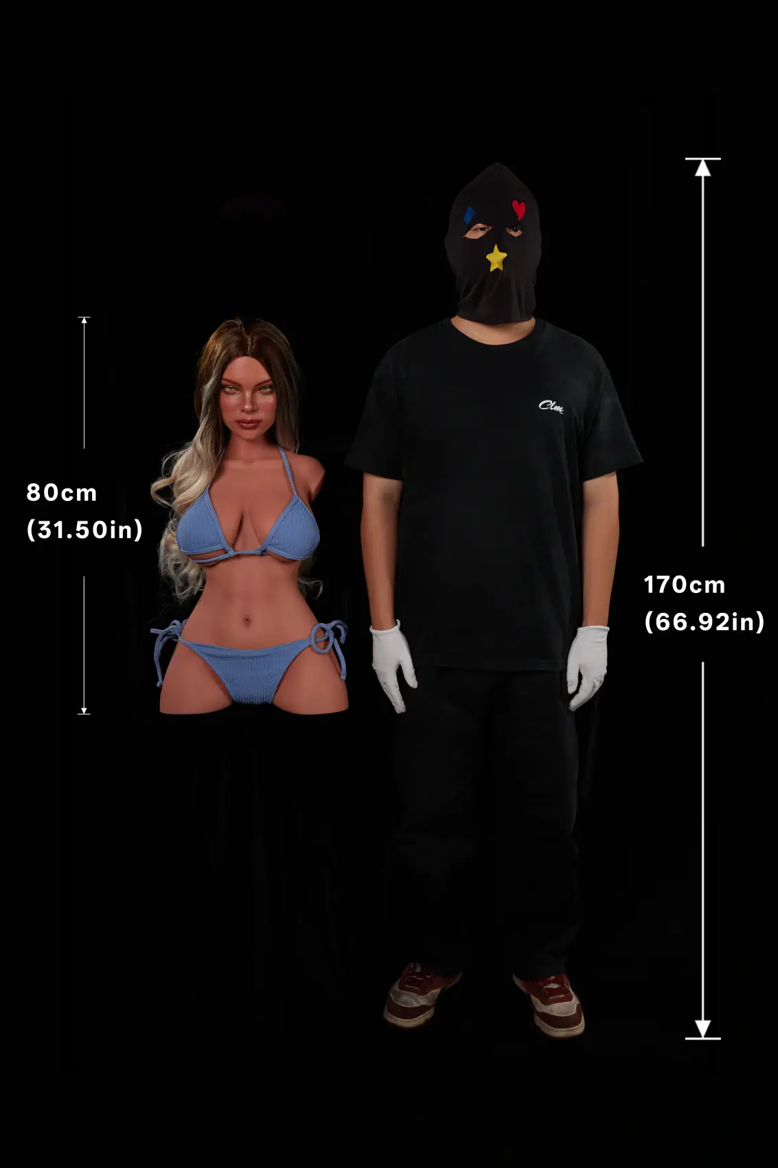 Hedia negro – Torso ULW 662 com cabeça 1