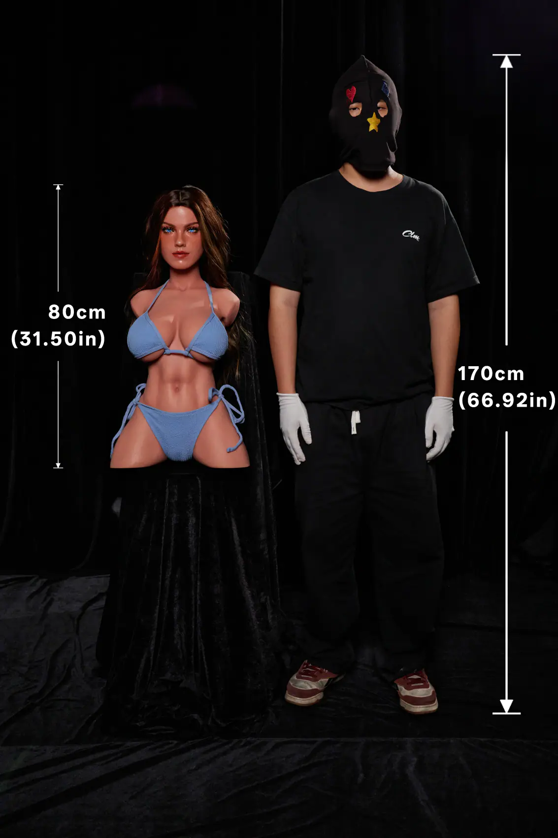 Emma negro – Torso ULW 663 com cabeça 1