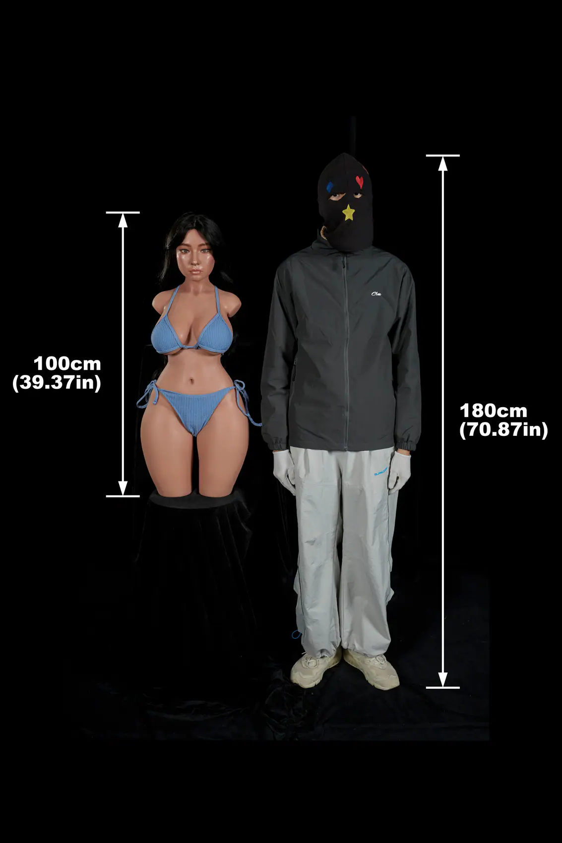 Jenna negro – Torso ULW 883 com cabeça 1