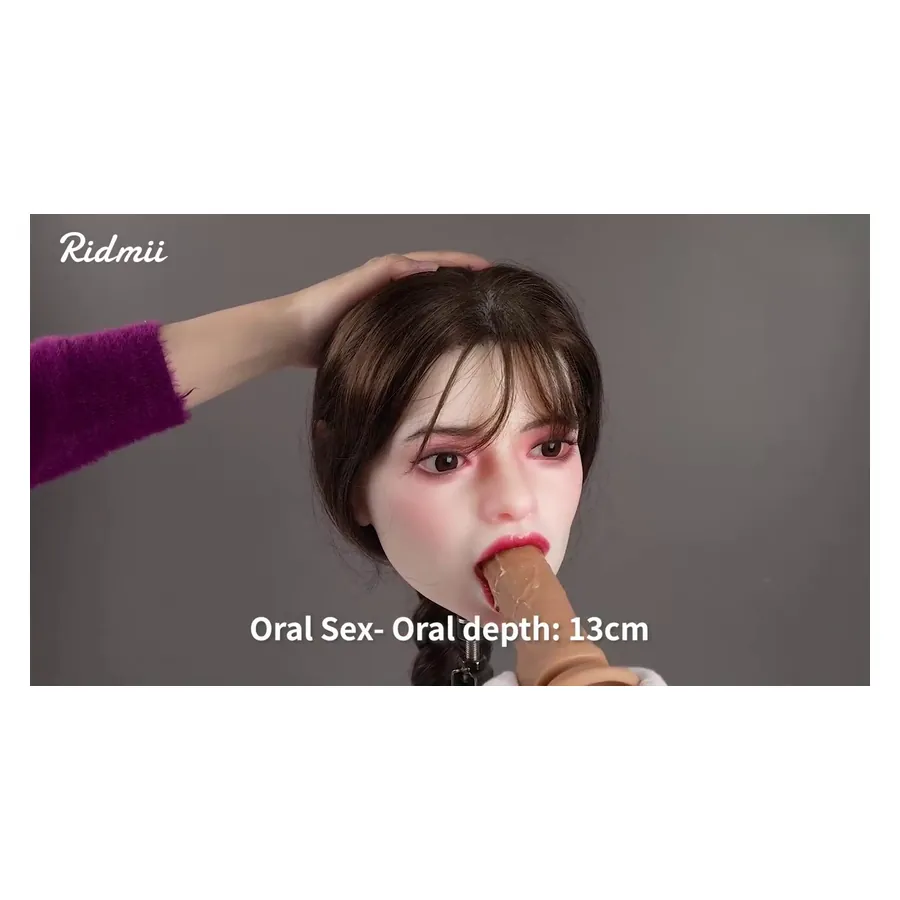 Cabeça de silicone macia com função oral